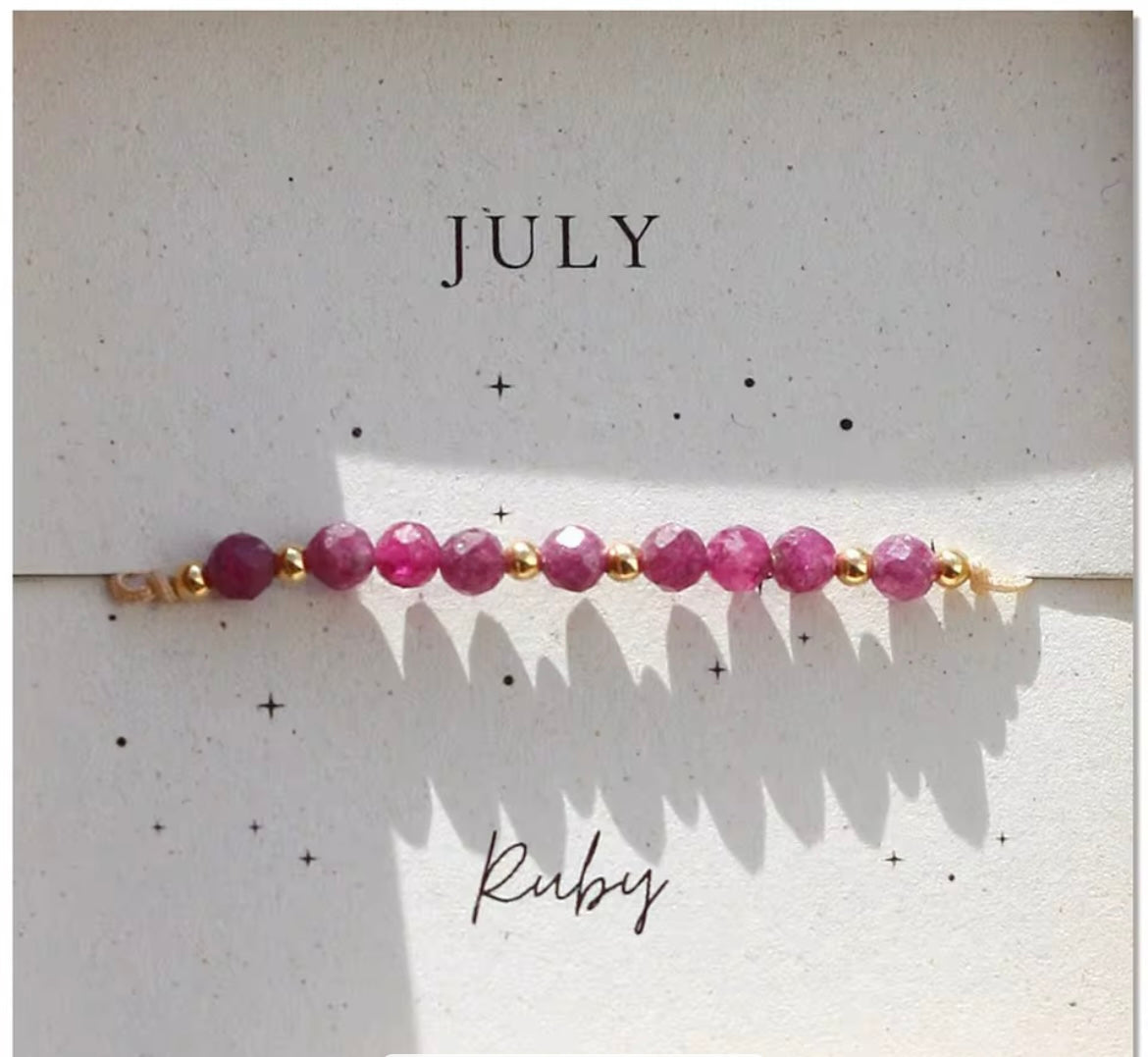 Birth Month Crystal Cord Bracelet — Curated By Suarez