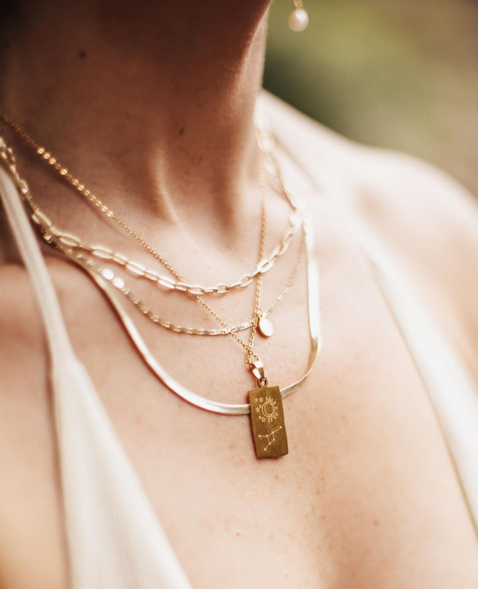 Written in the Stars Reversible Zodiac Necklace — Rose & Clay