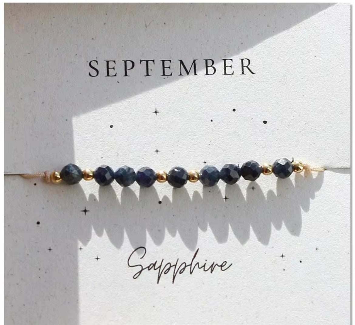 Birth Month Crystal Cord Bracelet — Curated By Suarez