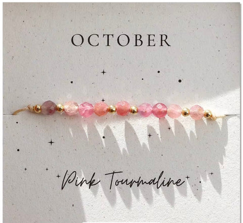 Birth Month Crystal Cord Bracelet — Curated By Suarez