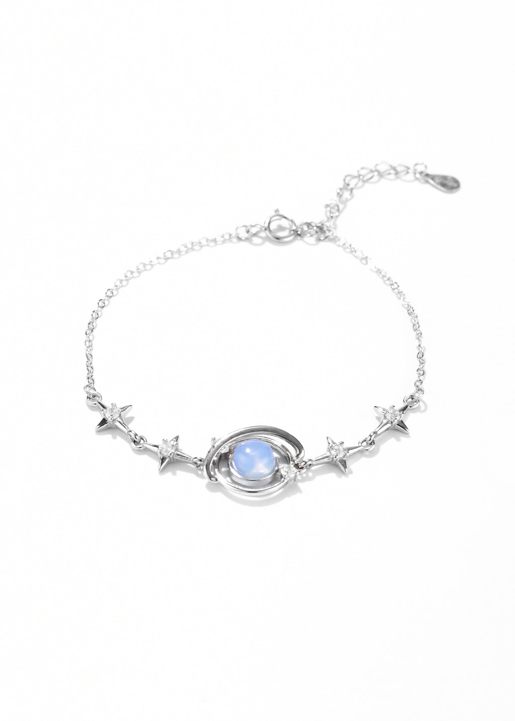 Starry Orbit Sterling Silver Bracelet — Wimsico