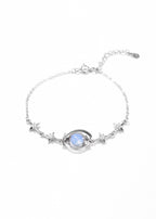 Starry Orbit Sterling Silver Bracelet — Wimsico