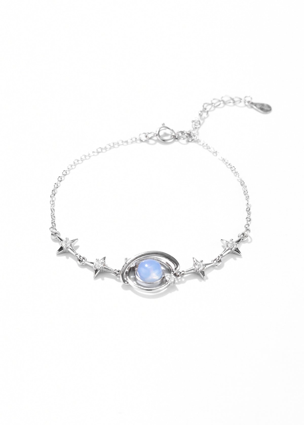 Starry Orbit Sterling Silver Bracelet — Wimsico