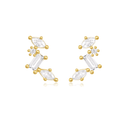 Dloria Celestial CZ Cluster Stud Earrings