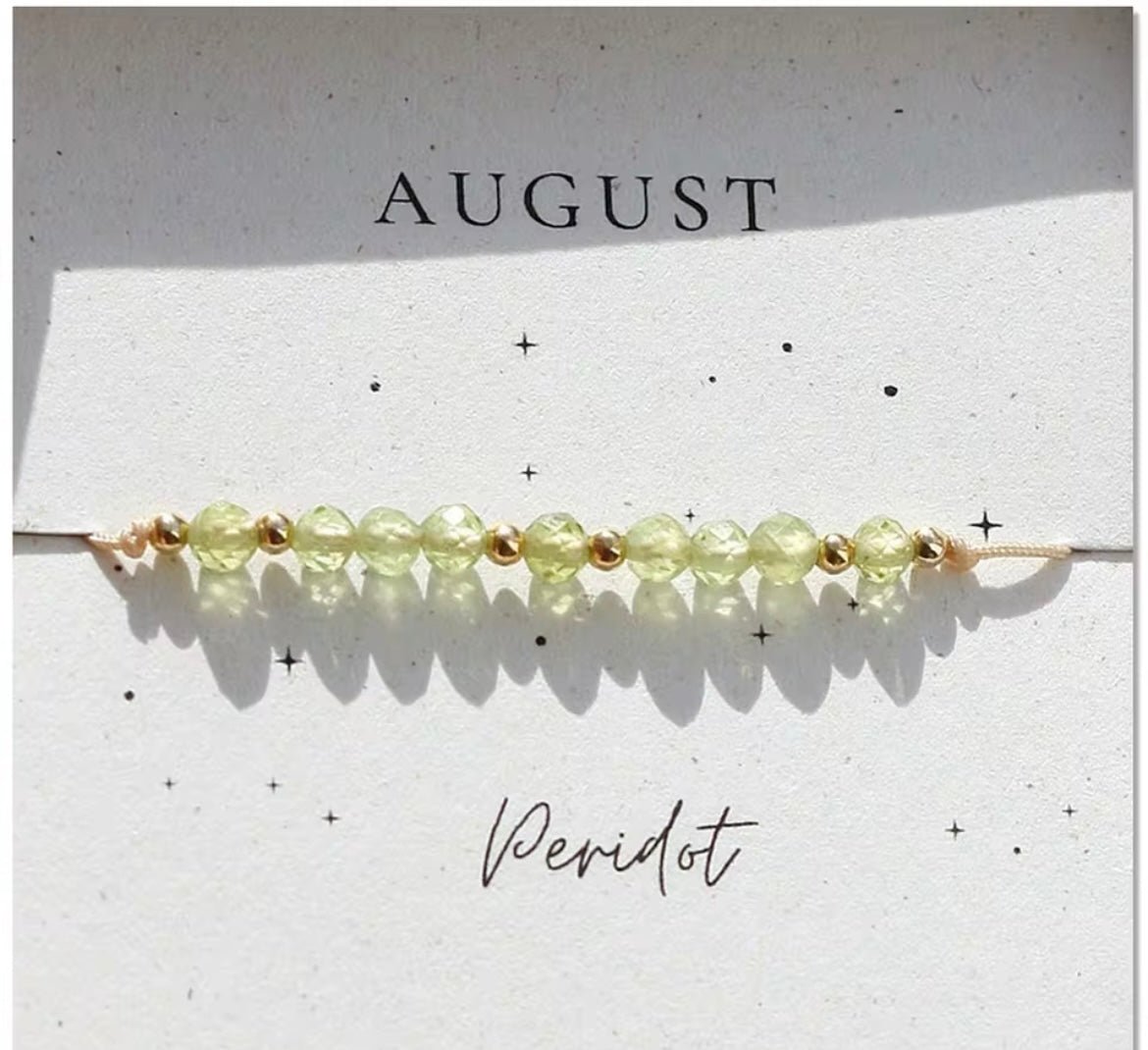 Birth Month Crystal Cord Bracelet — Curated By Suarez