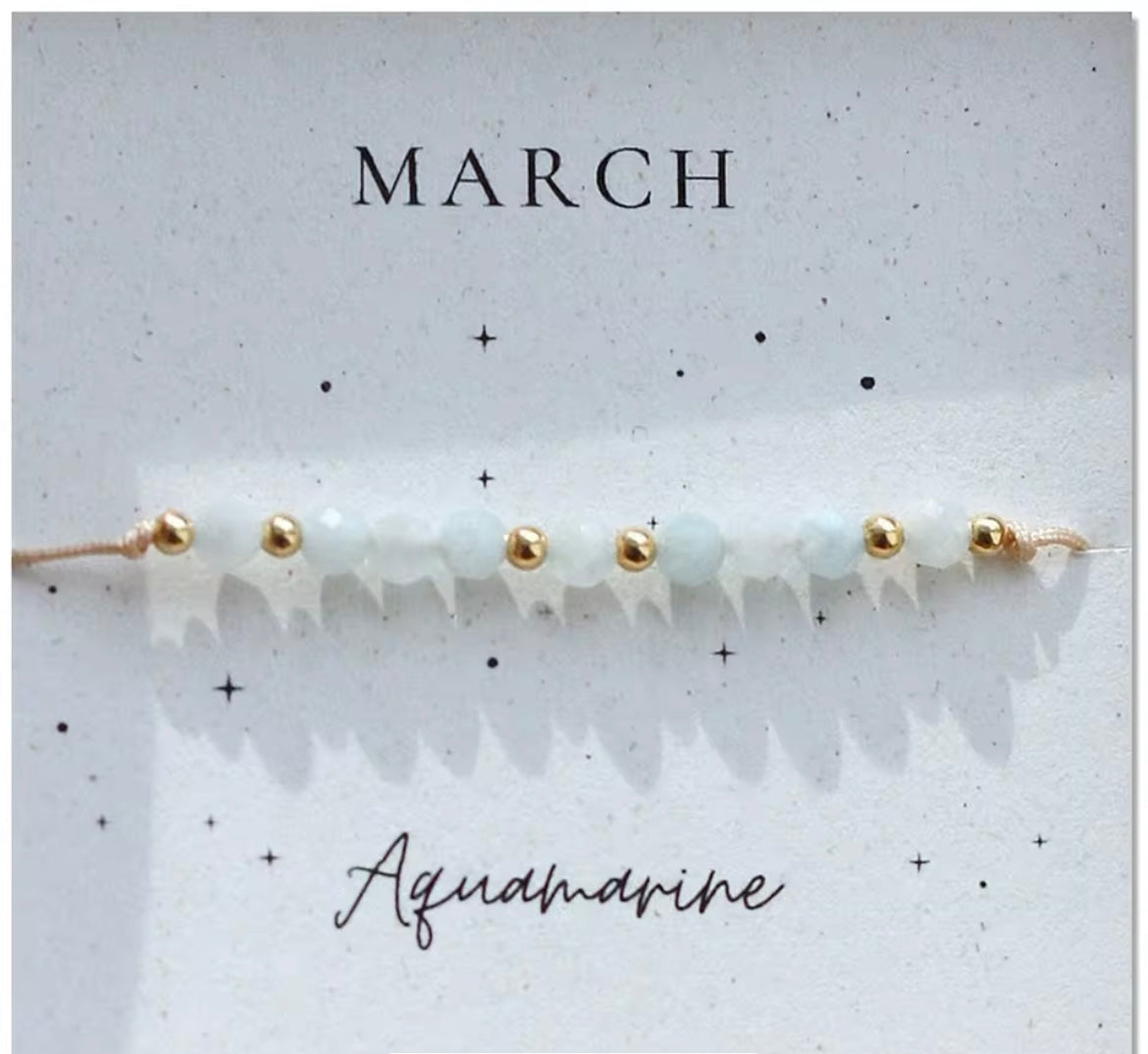Birth Month Crystal Cord Bracelet — Curated By Suarez