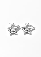 Starlit Star Hoop Earrings — Wimsico