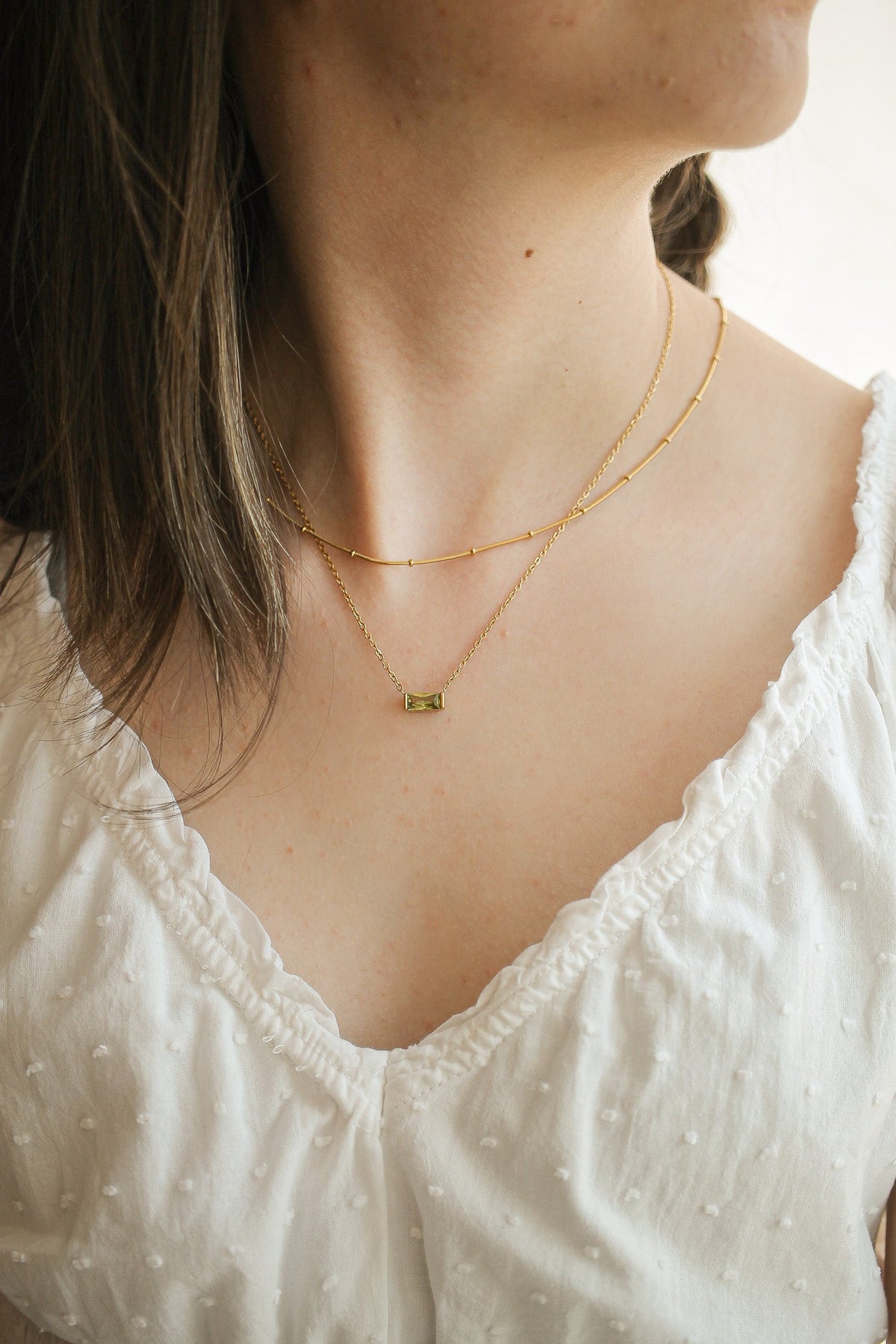 Birthlight CZ Birthstone Necklace — Rose & Clay
