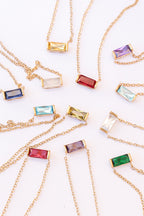 Birthlight CZ Birthstone Necklace — Rose & Clay