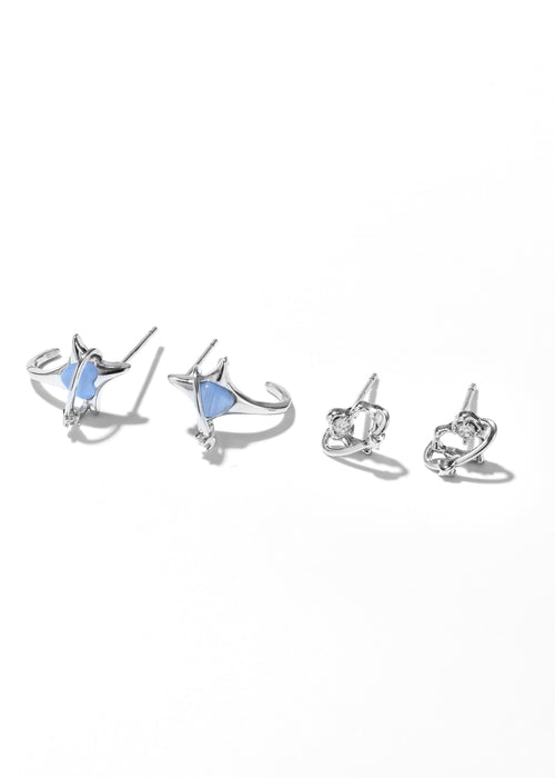 Original product photograph: Blue Starlight Stud Earring Set