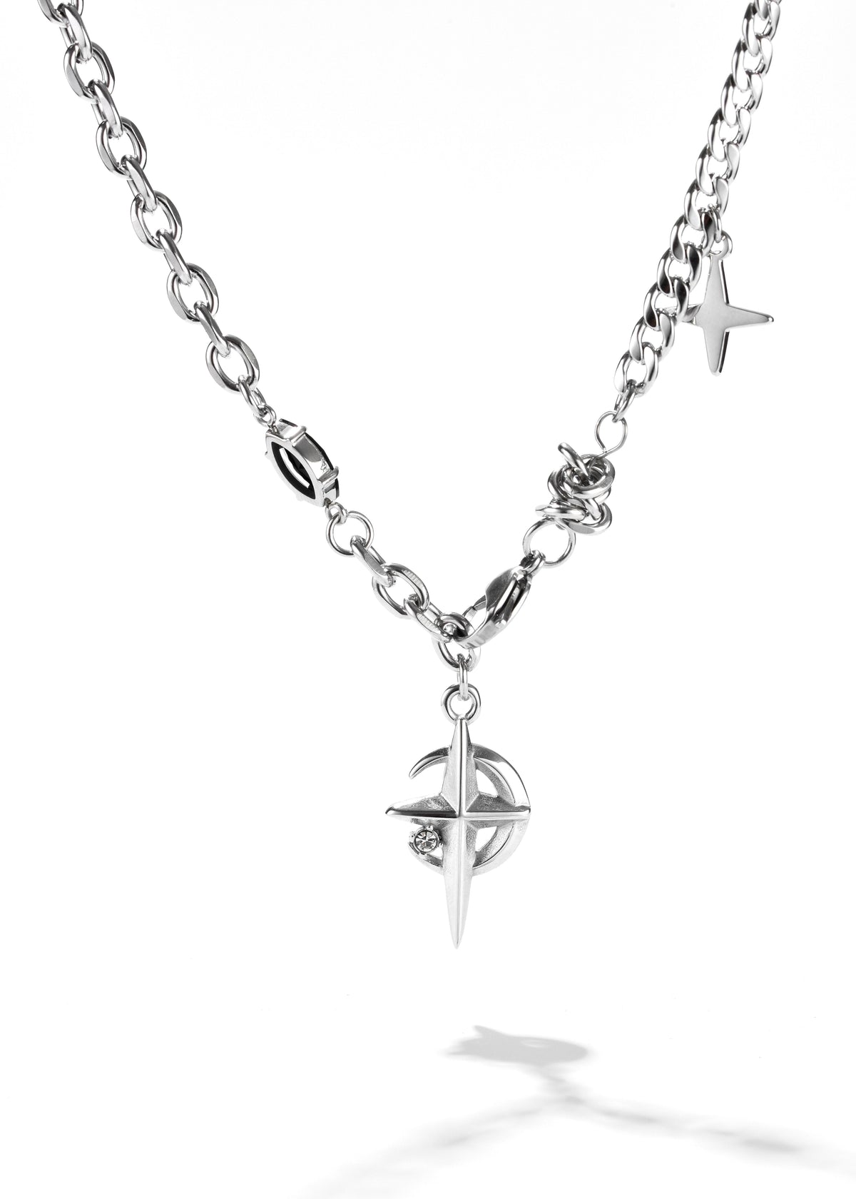 Original product photograph: Stellar Moon & Star Necklace